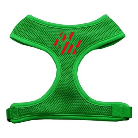 UNCONDITIONAL LOVE Christmas Paw Screen Print Soft Mesh Harness Emerald Green Large UN955357